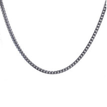 14K White Gold 38 Inch Curb Link Chain 105 Grams - £4,583.38 GBP