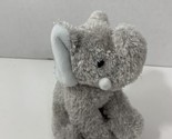 Gund Jungle Sound Zip Alongs small plush elephant 31053 gray vibrating p... - £16.59 GBP