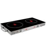 MegaChef Ceramic Infrared Double Electric Cooktop - $1,830.91 MXN