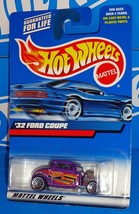 Hot Wheels 2000 Mainline #195 &#39;32 Ford Coupe Purple w/ WSPs HW Com Tampos - £3.13 GBP