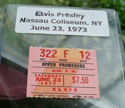 1973 Elvis Presley TICKET STUB 6/23/73 +29c Elvis STAMP+1973 Int&#39;l Elvis... - £152.30 GBP