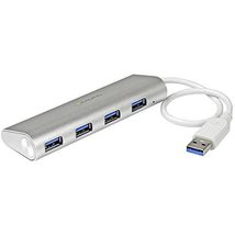 StarTech.com 4-Port USB 3.0 SuperSpeed Hub - Portable Mini Multiport USB Travel  - £30.43 GBP+