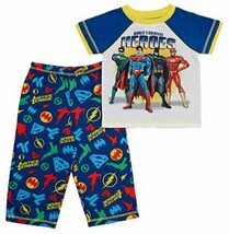 Justice League Boys&#39; World&#39;s Greatest Heroes 2-piece Pajama Set, Size 5 - $273.28 MXN