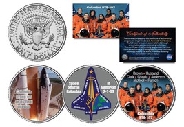 Space Shuttle Columbia STS-107 In Memoriam Jfk Half Dollar U.S. 3 Coin Set Nasa - £14.82 GBP