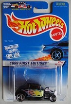 Hot Wheels 1998 First Editions Black/Yellow Flames &#39;32 Ford 7 of 48 - $6.92