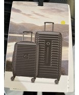 Delsey Paris 2pc Trunk Spinner Hardside Luggage Set 22” &amp; 29”- Black - £133.51 GBP