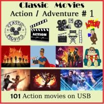 Classic Movies - Action Adventure :   101 movies on USB - £21.14 GBP