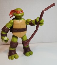 2012 Viacom Teenage Mutant Ninja Turtles Michelangelo action figure nun chucks - £7.65 GBP