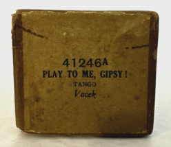 B. Feldman &amp; Co Player Piano Music Word Song Roll PLAY TO ME, GIPSY 4124... - $29.50