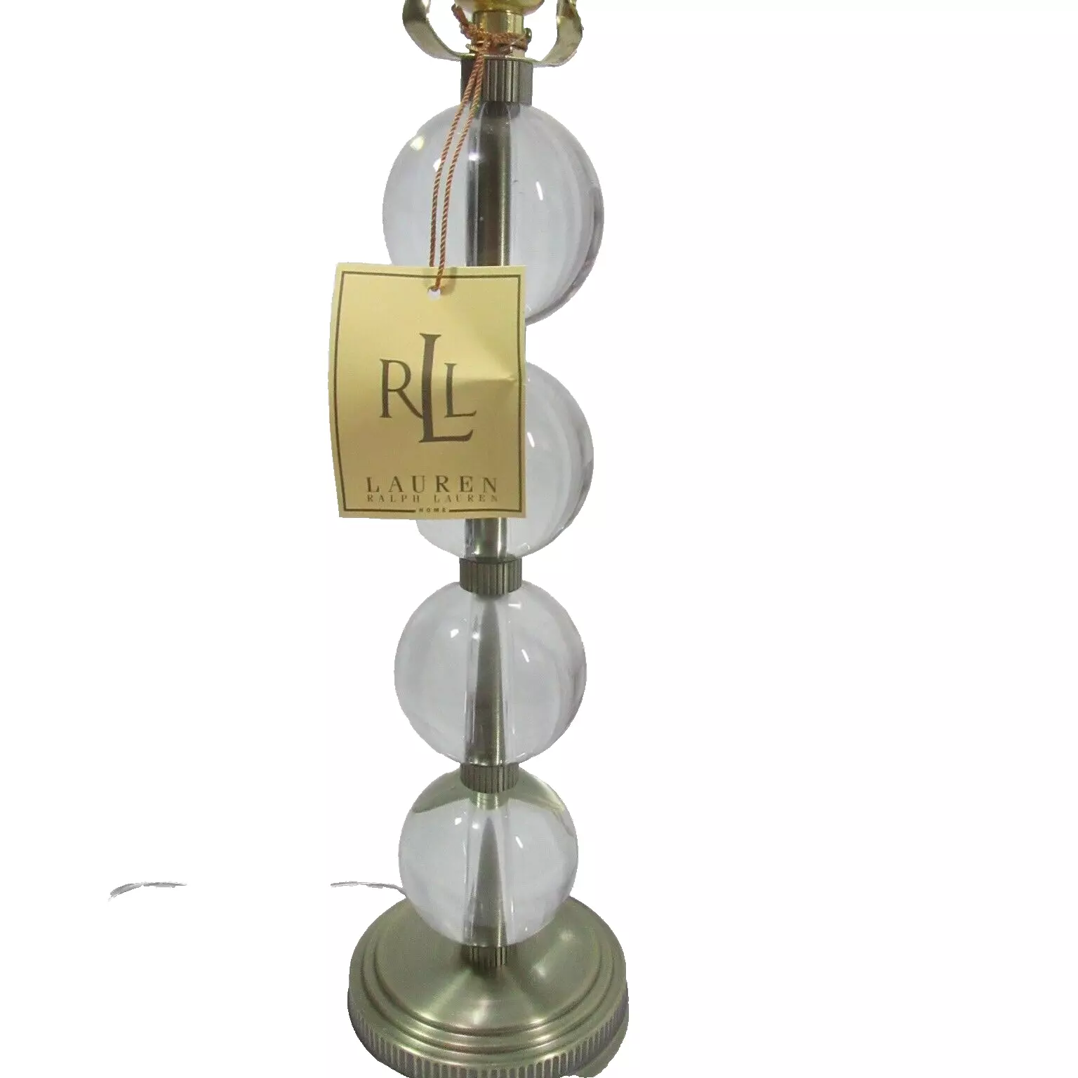 Ralph Lauren Stacked Ball Crystal Pillar Table Lamp - $341.92 CAD