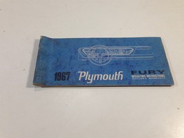 1967 Plymouth Fury Operating Instructions Warranty 81-570-7455 Glove Box - £9.37 GBP