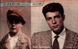 Vintage CARD-ACTOR Dale Robinson&#39;s Then And Now Arcade Exhibit Card 1950&#39;s BK43 - £3.55 GBP