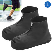 Reusable Rain Boot Shoe Covers Zipper Anti-Slip Shoes Cover Protector Waterproof - £16.81 GBP