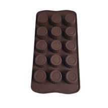 Silicone Chocolate Praline Mold Candy Peanut Butter Cup Melts Heat Resis... - $14.03