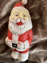 CUTE VTG  Santa Squeeky Toy 5.5  Tall Taiwan Still Squeeks! HE WORKS SEE... - $19.64