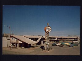 LEATHERWOOD MANOR Tucumcari New Mexico NM * Buildings, Sign, Cars not po... - $5.75