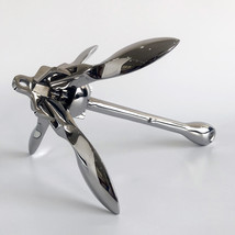 316 Stainless Steel Marine Boat Anchor Folding Grapnel Anchor 0.7kg 1.5k... - $93.00+