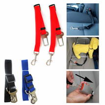 2 Pet Seat Belt Dog Safety Adjustable Clip Car Auto Travel Vehicle Safe Puppy - £19.41 GBP