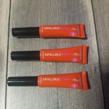 Set Of 2-Loreal Infallible Lip Paint - Cool Coral #320 - Nwob - £7.86 GBP