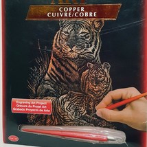 Tiger Mother Cubs Royal Langnickel Engraving Art  Copper Art Project 2013  - £11.77 GBP