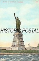 New York Porto ~ Statua Della Libertà ~ 1910s Cartolina - £5.80 GBP