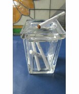 VAN ST LAMBERT CIGARRETE CRYSTAL CIGARRETE ASHTRAY HOLDER  - $171.06 CAD