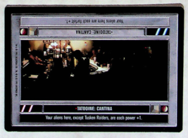 Tatooine Cantina (Black) CCG Card - Star Wars Premier Set - Decipher - 1995 - £1.19 GBP