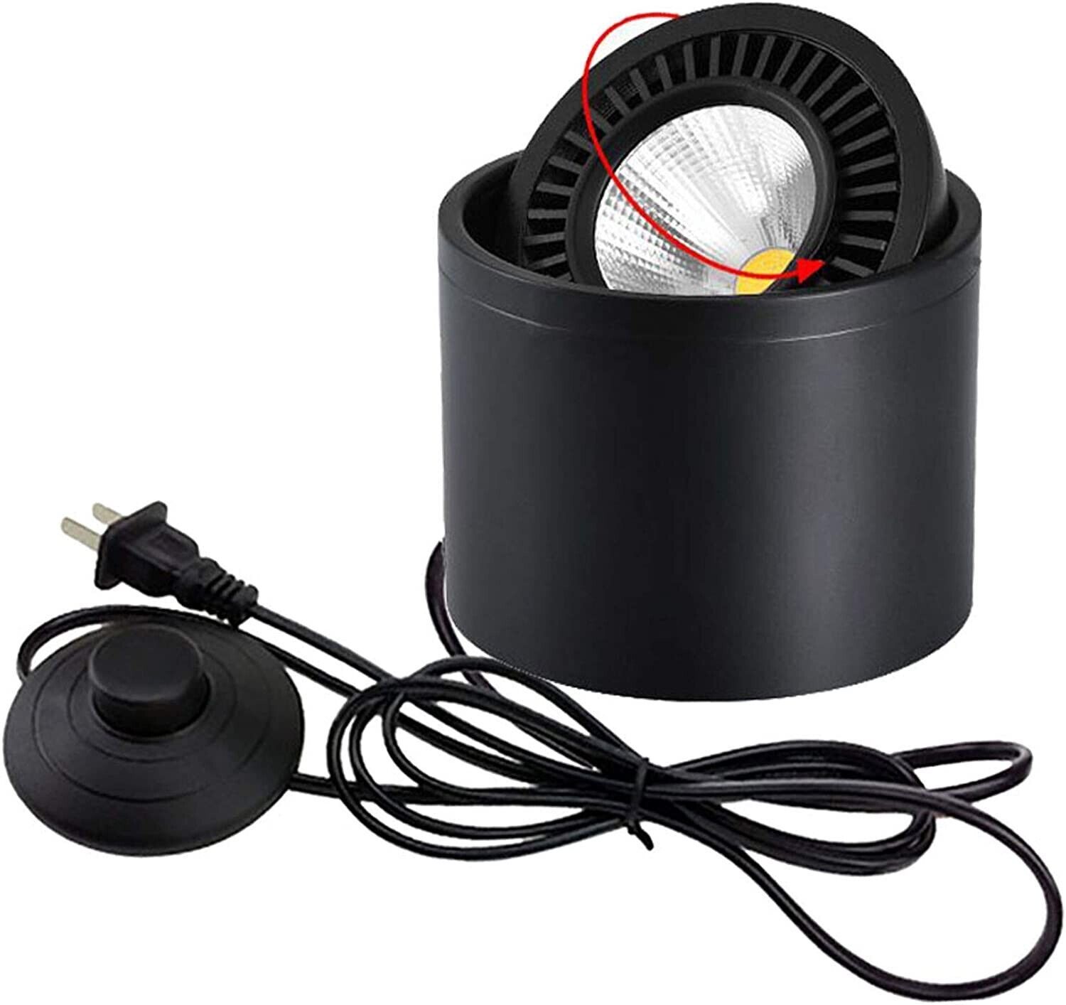 High Accent Uplight 7W LED Barrel Type Spotlight Decorative Light Adjustable Bod