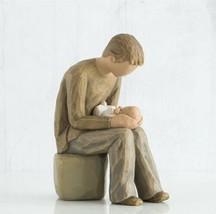 New Dad Figure Sculpture Hand Painting Willow Tree By Susan Lordi - £93.97 GBP