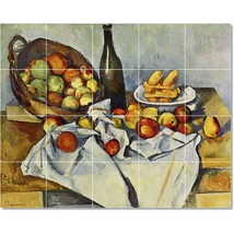 Paul Cezanne Fruit Vegetables Painting Ceramic Tile Mural BTZ22217 - £162.39 GBP+