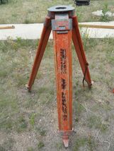 Tripod Laser Stand Aluminum And Wood Collapsible ADJUSTABLE Surveyor SUR... - $172.25