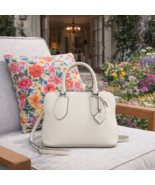 NEW Tory Burch Swing Pebbled Leather White Mini Crossbody/Mini Satchel/Mini Bag - $398.00