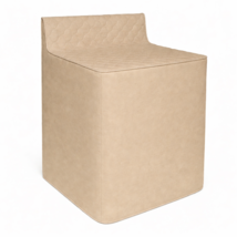 Washing Machine Cover Waterproof Quilted PEVA Zippered Heavy Duty Beige - $14.84