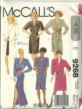 McCall&#39;s Sewing Pattern 9268 Misses Womens Lab Coat Dress Size 14 16 New - £7.97 GBP