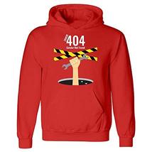Error 404 Gender Not Found Agender Pronouns - Hoodie Red - £55.78 GBP