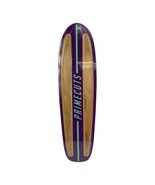 Purple Prime Cuts Natural retro skateboard cruiser deck channels 8&quot; x 29... - £38.99 GBP