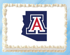 ARIZONA Wildcats  1/4 Sheet 8.5 x 11 Edible Image Topper Cupcake Cake Fr... - £9.17 GBP