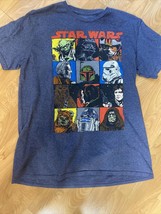 Star Wars Men&#39;s Characters Block T-shirt Size L Graphic Design Fifth Sun Shirt - £7.82 GBP
