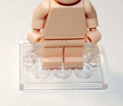 Building Block Clear transparent square stand base Minifigure US Toy Min... - $3.50