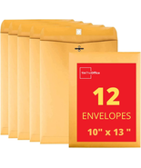 1Intheoffice Clasp Envelopes 10X13, Large Mailing Envelopes, Catalog Env... - $17.48