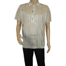 Mens Polo Shirt Slinky Sheer Short Sleeves Soft Touch Stacy Adams 57006 Taupe image 5