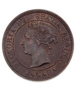 1887 Double 87 Canada Large Cent Coin (AU) Condition - $2,096.93 MXN
