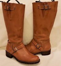 L.L. Bean Knee-High Boots Sz-7.5M Brown Leather Made in Brazil - £47.05 GBP