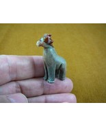 Y-GIR-6) gray red GIRAFFE African animal stone carving SOAPSTONE PERU gi... - $11.78 CAD