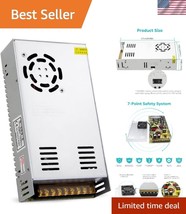 High-Quality 5V 70A AC/DC Power Supply - Triple Output Channels &amp; Coolin... - $43.50