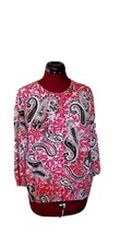 Requirements Cardigan Sweater Multicolor Women Size Large Button Down Pa... - $18.81