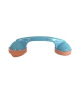 Vintage Nu Dell Plastics Pink &amp; Blue Plastic Telephone Baby Rattle - £11.79 GBP