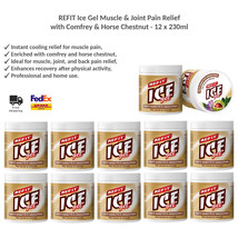 REFIT Ice Gel Muscle &amp; Joint Pain Relief with Comfrey &amp; Horse Chestnut 1... - £94.34 GBP