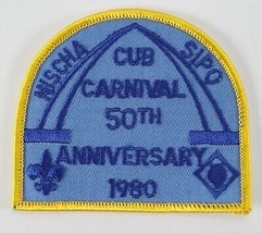 Vintage 1980 Nischa Sipo Cub Carnival 50th Yellow Boy Scouts BSA Camp Patch - £9.19 GBP