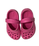 Kids Pink Crocs by Crocs C10/11 Lightweight Foam Slip-On Sandals Shoes E... - $20.38 CAD